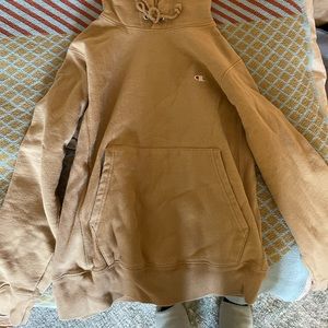 Champion hoodie in tan brown